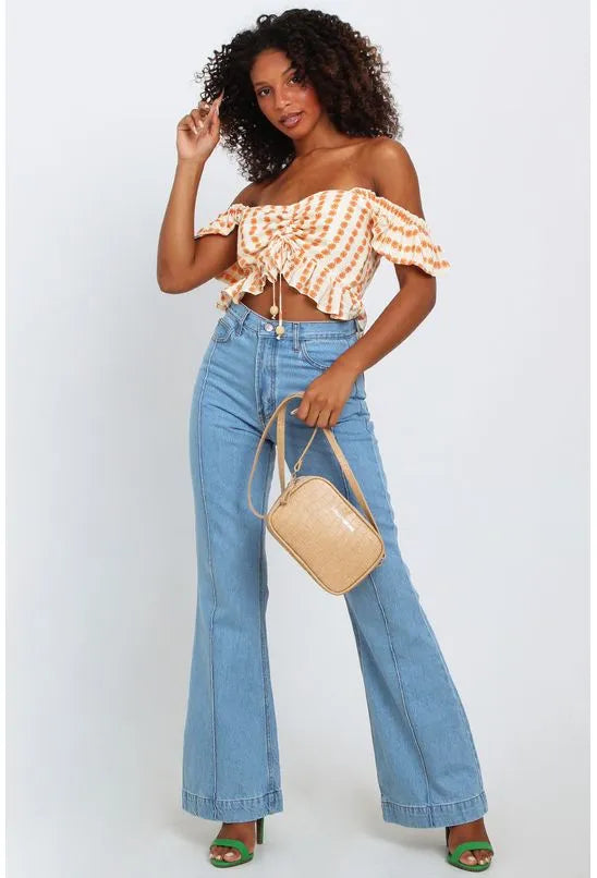 CALÇA JEANS SLIM FLARE FARM