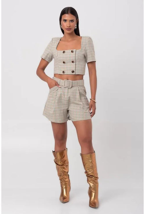 BLUSA CROPPED COM DECOTE QUADRADO LANÇA PERFUME