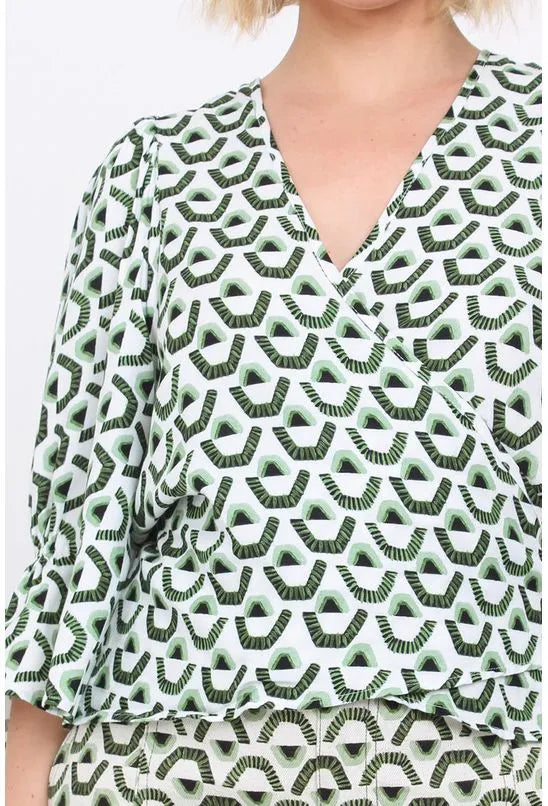 BLUSA LINHO ESTAMPADA FORUM