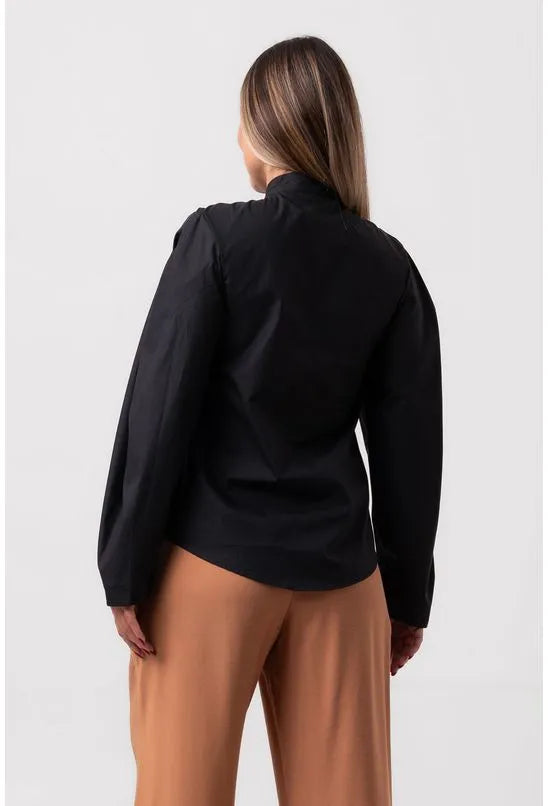 CAMISA LAÇO MANGA LONGA PRETA LABRAVA