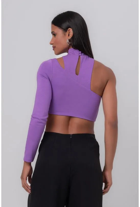 TOP RECORTES ROXO LABRAVA