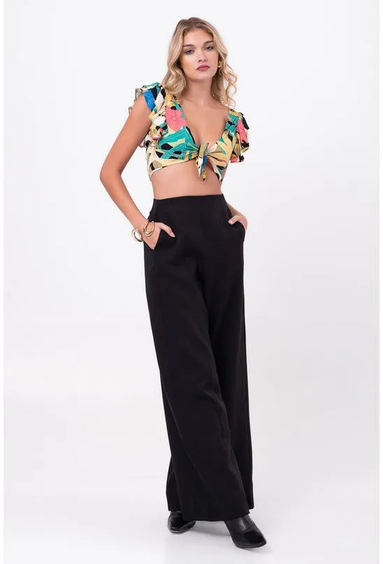 BLUSA CROPPED AMARRAÇÃO LÍRIO DA NOITE PEQUIÁ