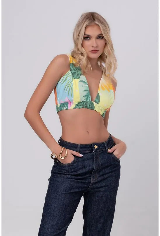 TOP CROPPED FLOR DE COCO PEQUIÁ