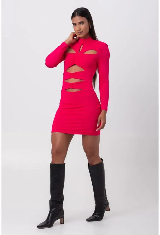VESTIDO CURTO VERSACE PINK LABRAVA