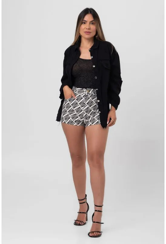 SHORTS JACQUARD CAVADO GRAPHIC WHITE LABRAVA