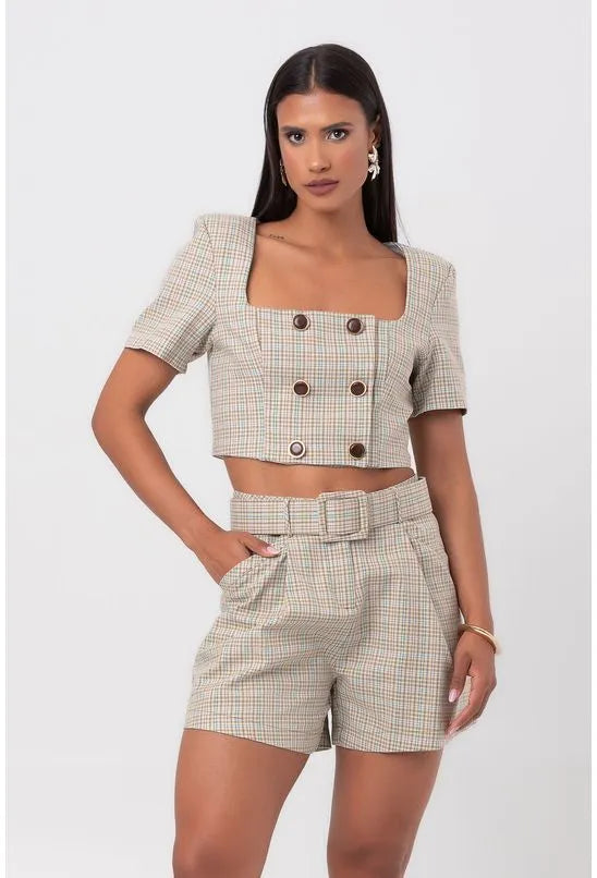BLUSA CROPPED COM DECOTE QUADRADO LANÇA PERFUME