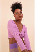 BLUSA CROPPED MANGA 7/8 MYFT