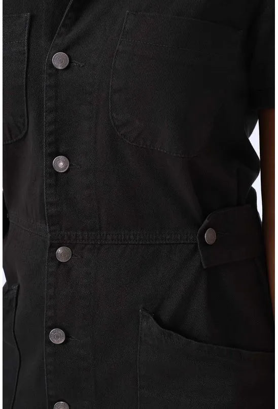 VESTIDO SARJA BOTÕES FRONTAIS ALL IS LOVE