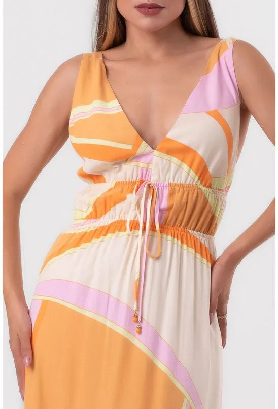 VESTIDO MIDI LINHAS DO AMANHECER PEQUIÁ