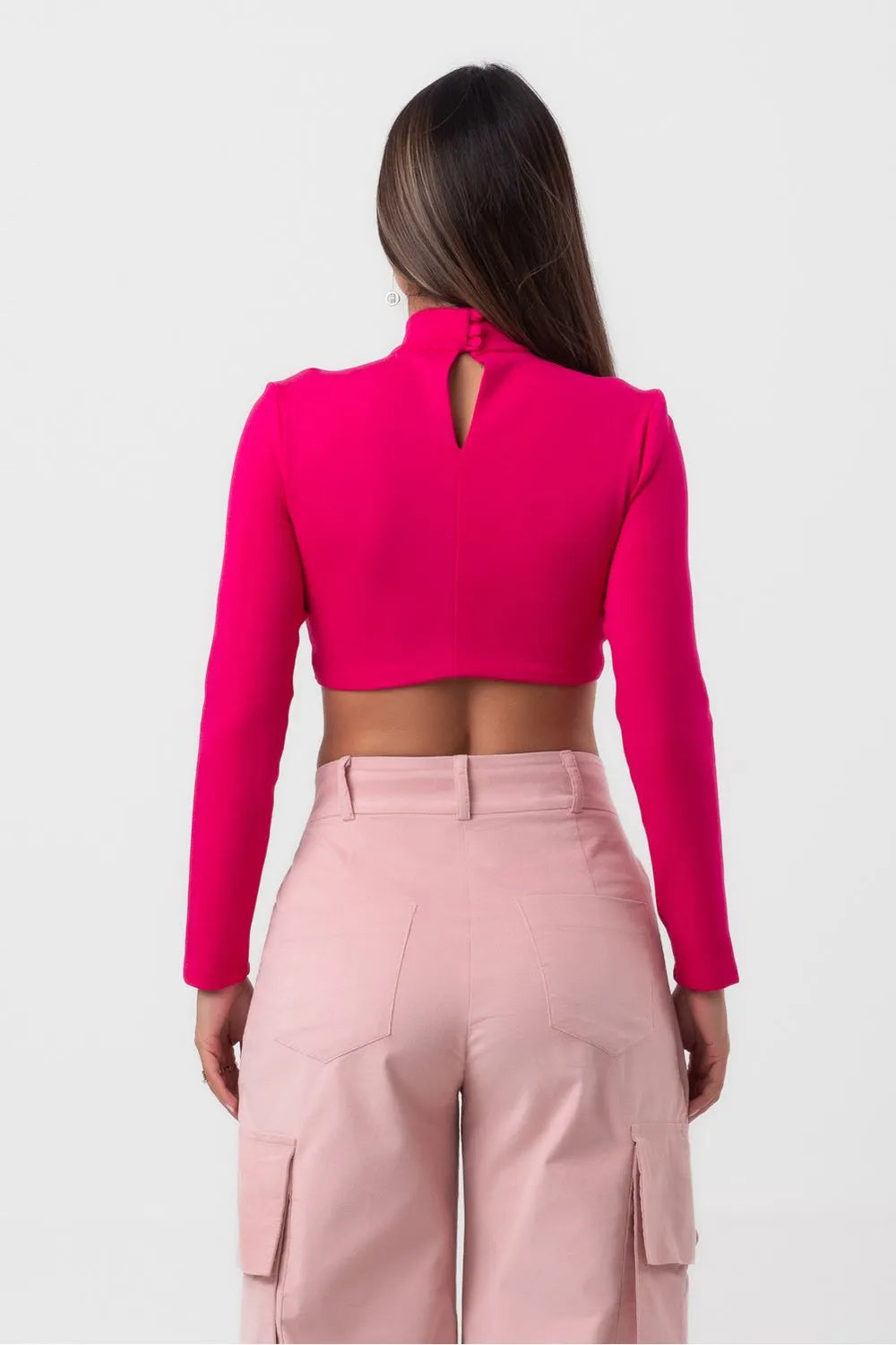 BLUSA MANGA LONGA ROSA LABRAVA