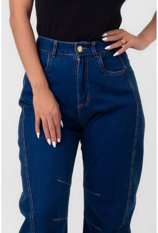 CALÇA JEANS HORSE LEGS AZUL LABRAVA