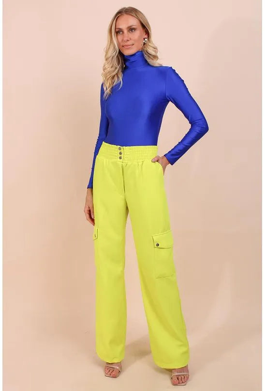 CALÇA FULL LENGTH CINTURA ALTA LANÇA PERFUME