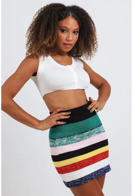 SAIA DE TRICOT FIOS ANIMALE