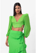 BLUSA CROPPED CORRENTE VERDE LABRAVA