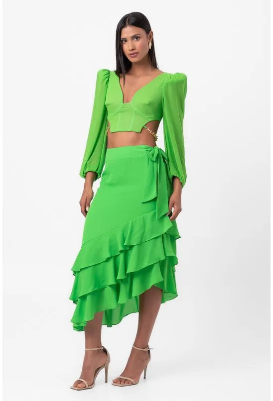 BLUSA CROPPED CORRENTE VERDE LABRAVA
