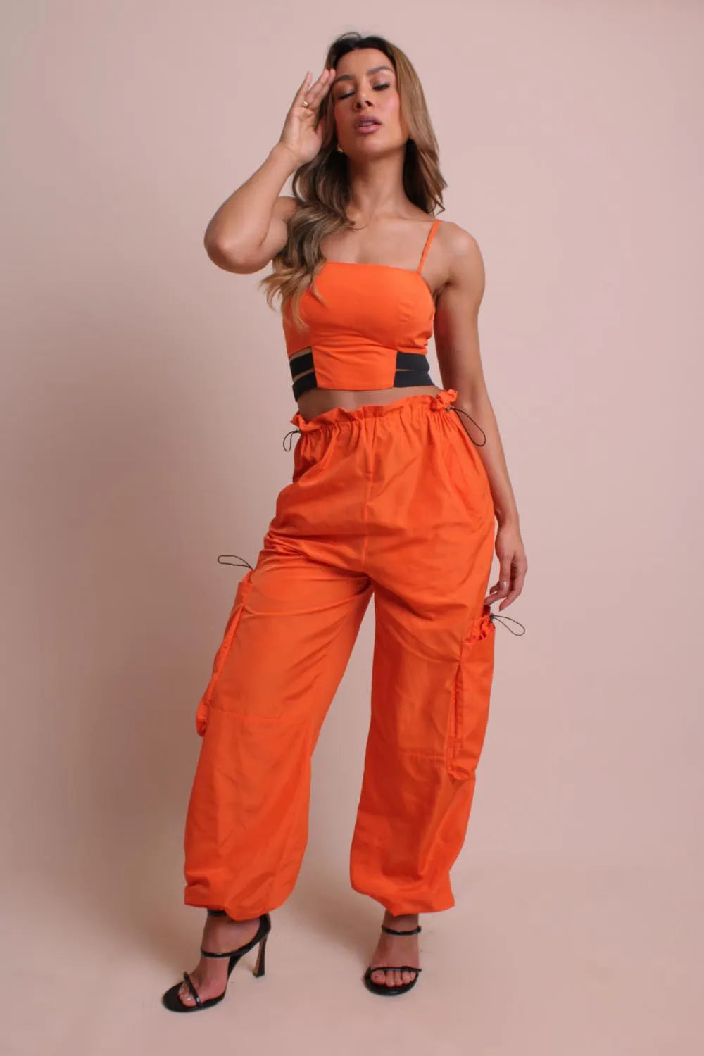 TOP CROPPED LARANJA ELÁSTICOS LABRAVA