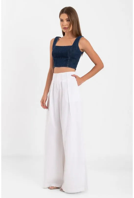 BLUSA CROPPED JEANS LABRAVA