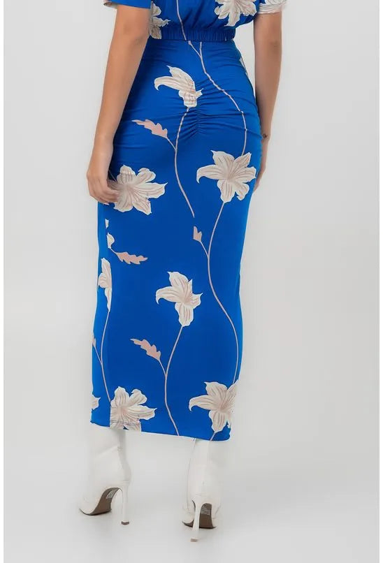 SAIA MALHA MIDI FRESIA AZUL PEQUIÁ