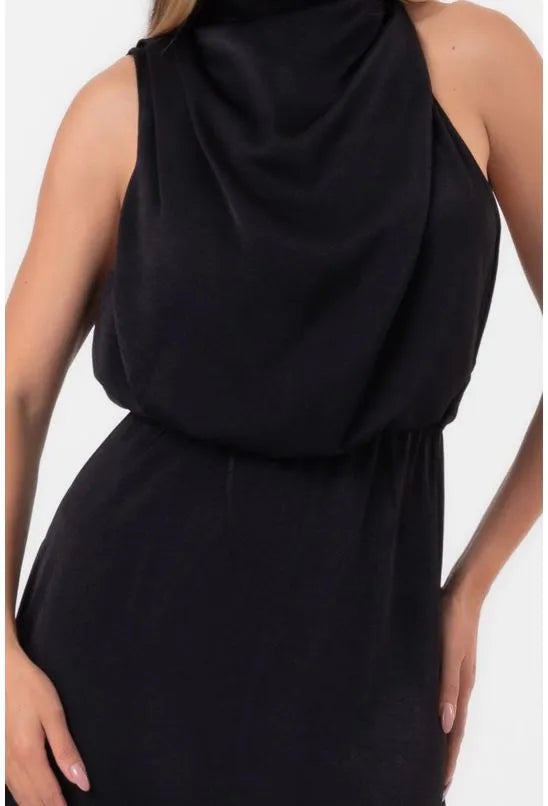 VESTIDO LONGO BLUSE ELEGANTE PRETO