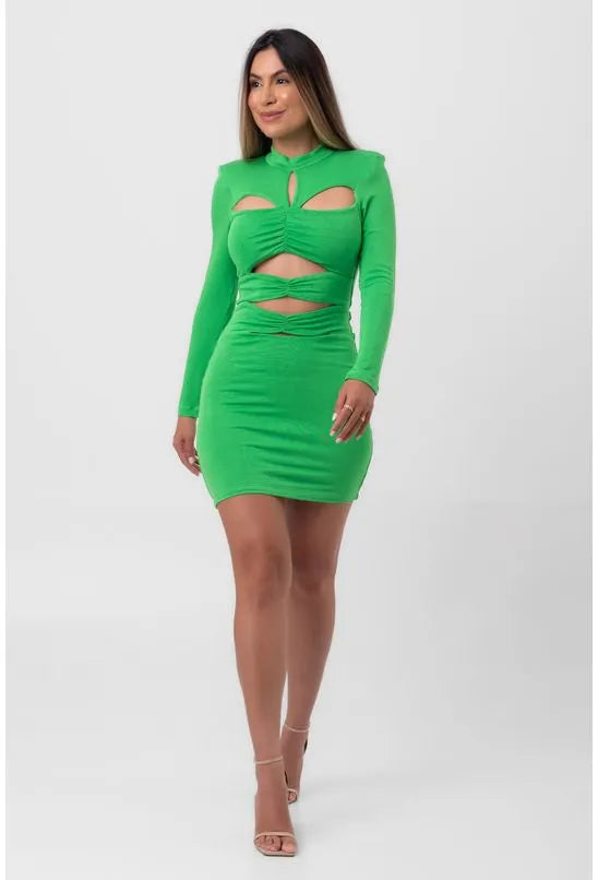 VESTIDO CURTO VERSACE VERDE LABRAVA