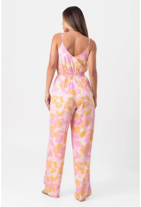 MACACÃO PANTALONA BLUSH ROSA PEQUIÁ