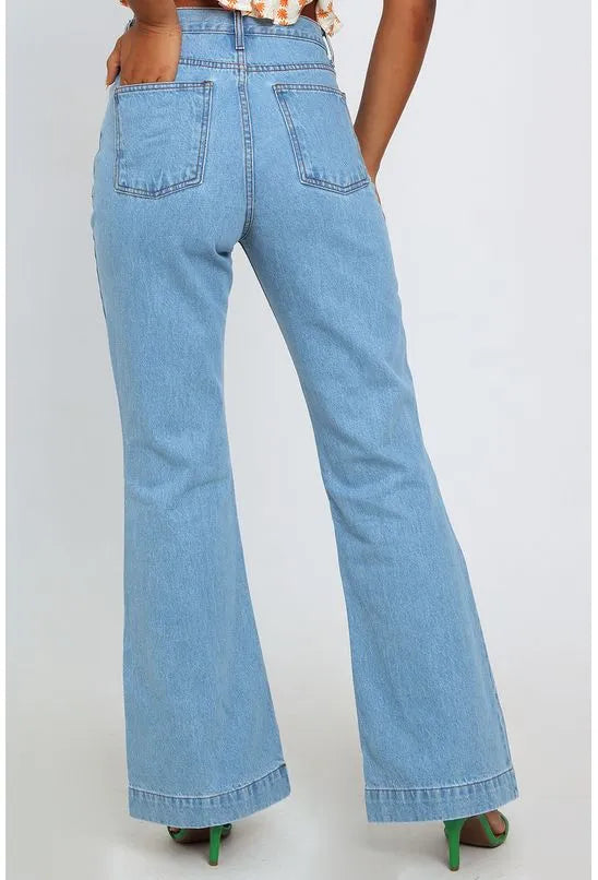CALÇA JEANS SLIM FLARE FARM