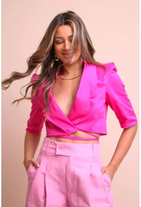 BLAZER OPEN - ROSA