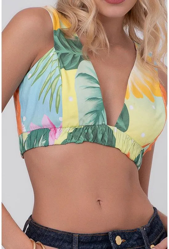 TOP CROPPED FLOR DE COCO PEQUIÁ