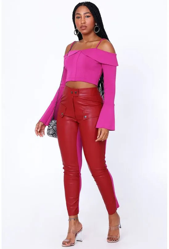 CROPPED MANGA LONGA ALL IS LOVE - ROSA
