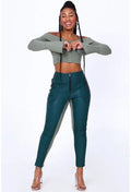 CROPPED MANGA LONGA ALL IS LOVE - VERDE
