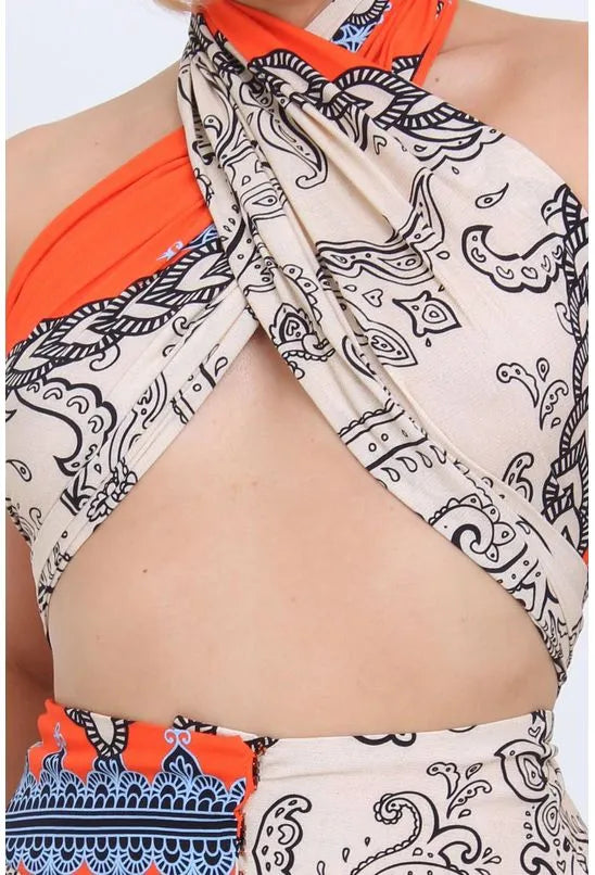 TOP LENÇO CAXEMIRA PEQUIÁ