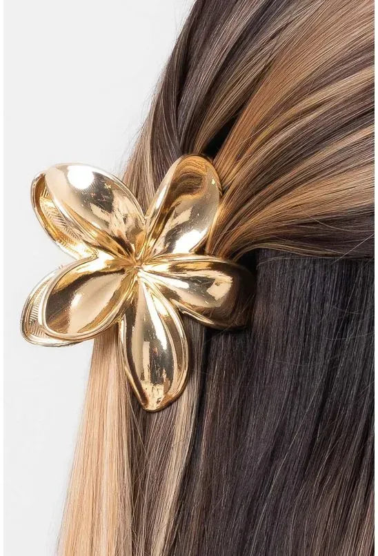 PRESILHA FLOR 5 PÉTALAS DOURADO LABRAVA