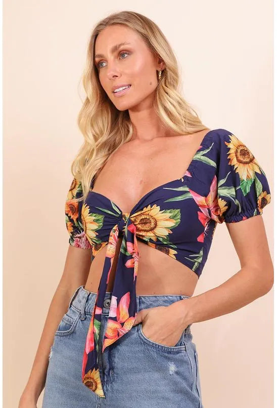 BLUSA CROPPED MEU GIRRASOL PEQUIÁ