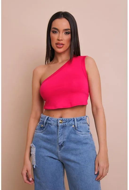 BLUSA OMBRO ÚNICO PINK LABRAVA