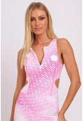 BODY ESTAMPADO ZÍPER FRENTE LANÇA PERFUME