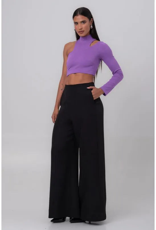TOP RECORTES ROXO LABRAVA