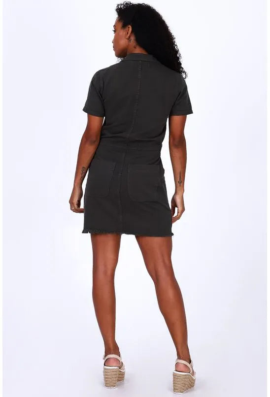 VESTIDO SARJA BOTÕES FRONTAIS ALL IS LOVE