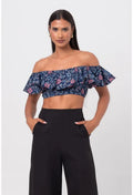 BLUSA TRICOLINE BABADO CARAÍVA PEQUIÁ
