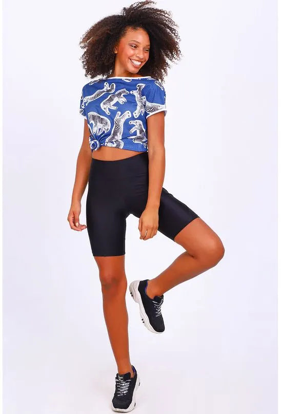 SHORT MALHA LISA BERMUDA PESPONTADA MERCATTO