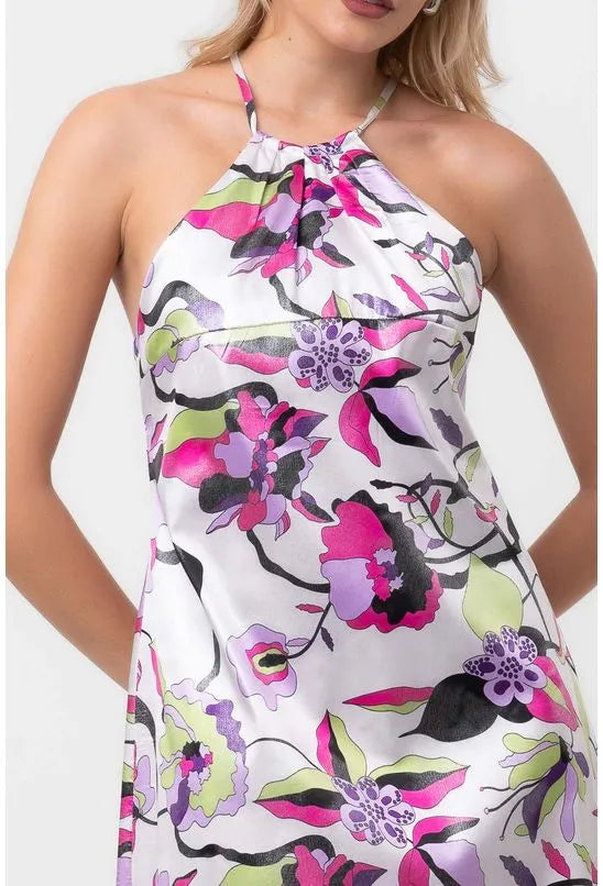 VESTIDO CURTO ALÇAS CRUZADAS SENSUALE ROSA LABRAVA