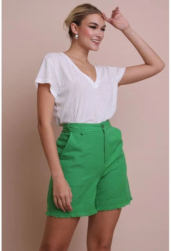 BERMUDA LIKE LINEN ANIMALE JEANS