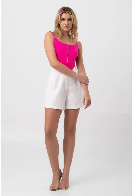 TOP CORSET DE ALÇA ROSA