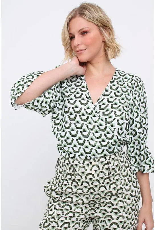 BLUSA LINHO ESTAMPADA FORUM