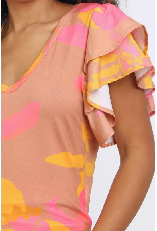 CAMISETA LINHO ESTAMPADA FORUM