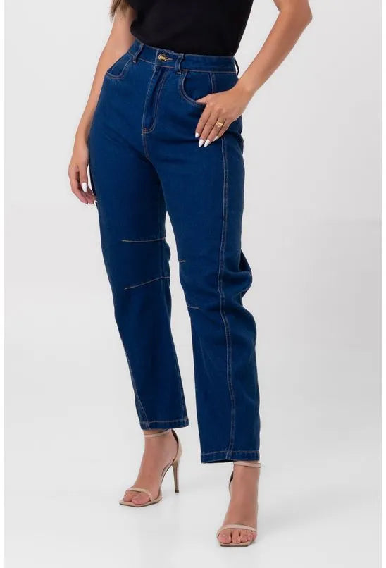 CALÇA JEANS HORSE LEGS AZUL LABRAVA