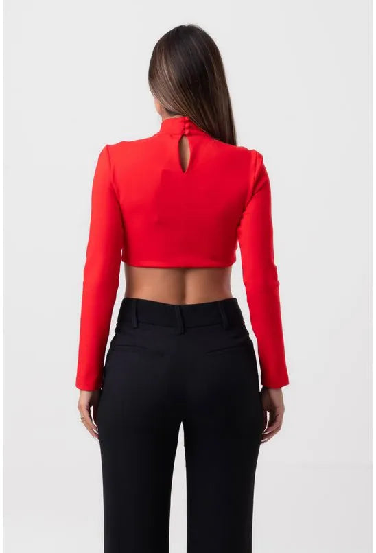 BLUSA MANGA LONGA VERMELHA LABRAVA