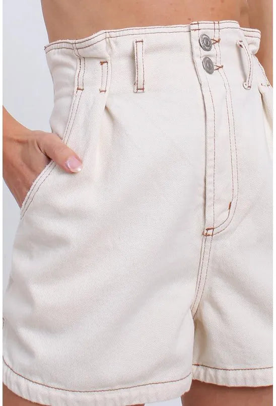 SHORT SARJA CLOCHARD STONADO ANIMALE JEANS