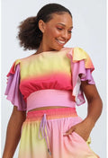 BLUSA MANGA BABADO DEGRADÊ ALL IS LOVE