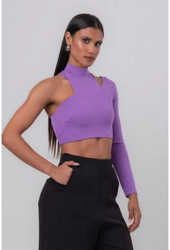 TOP RECORTES ROXO LABRAVA