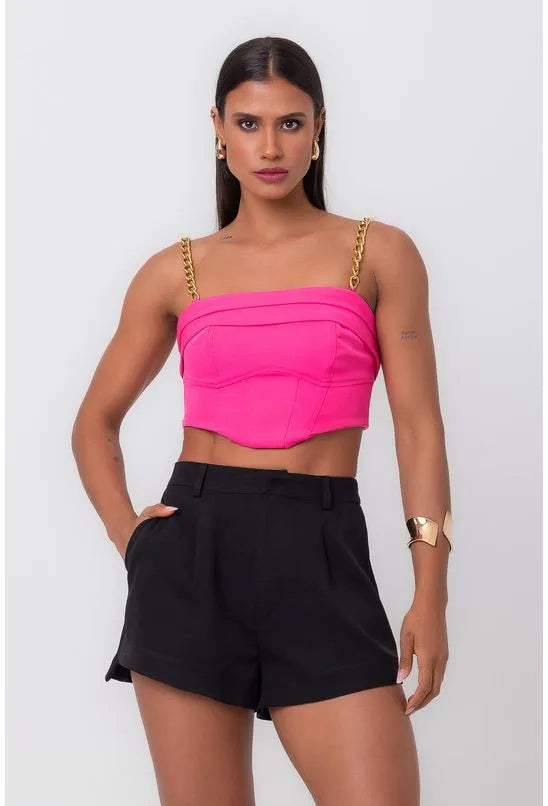BLUSA CROPPED DEGRAUS PINK LABRAVA